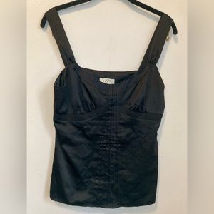 Black silky camisole from LOFT | S